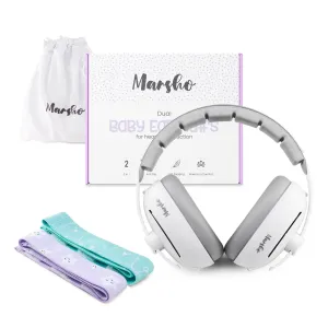 Baby Ear Muffs Noise Protection | Premium 2-in-1 Baby Headphones for Noise | Soft Headbands for Infants & Traditional Headband for Toddler Ear Protection | Baby Noise Cancelling Headphones