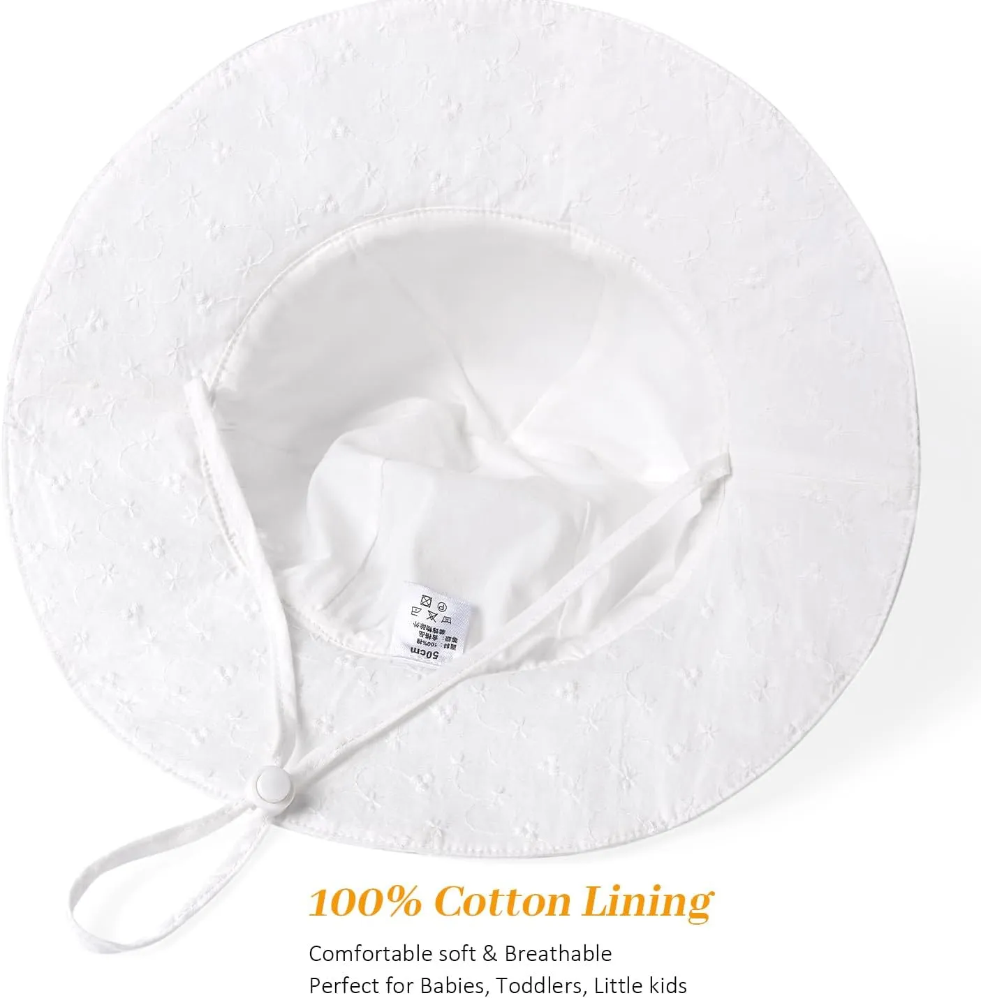 Baby Girl Sun Hat Summer Foldable Beach Hats with UPF50  Sun Protection Wide Brim Toddler Bucket Hat Cap