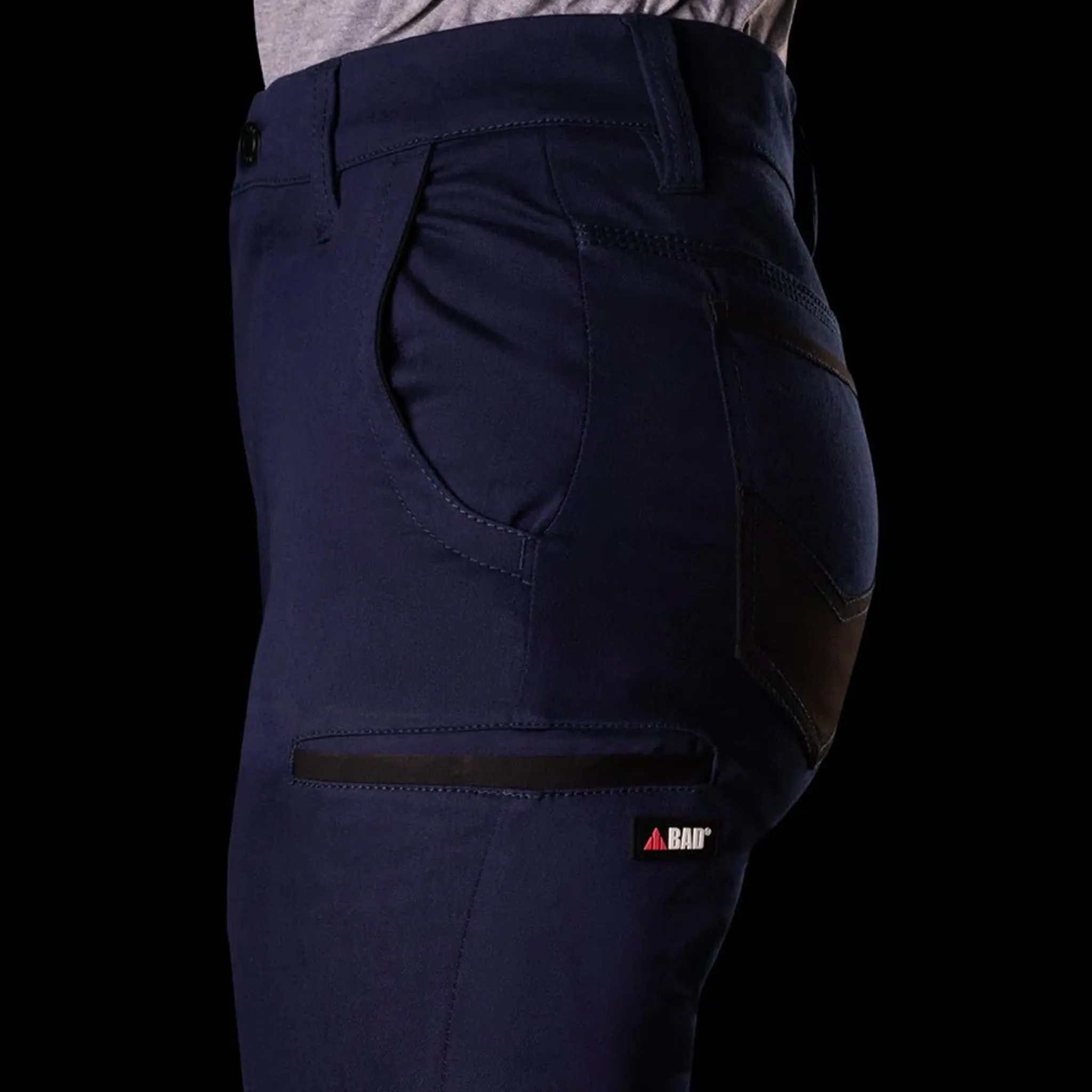 BAD WOMENS FLEX HYPERMOVE WORK JEGGINGS - TAPE