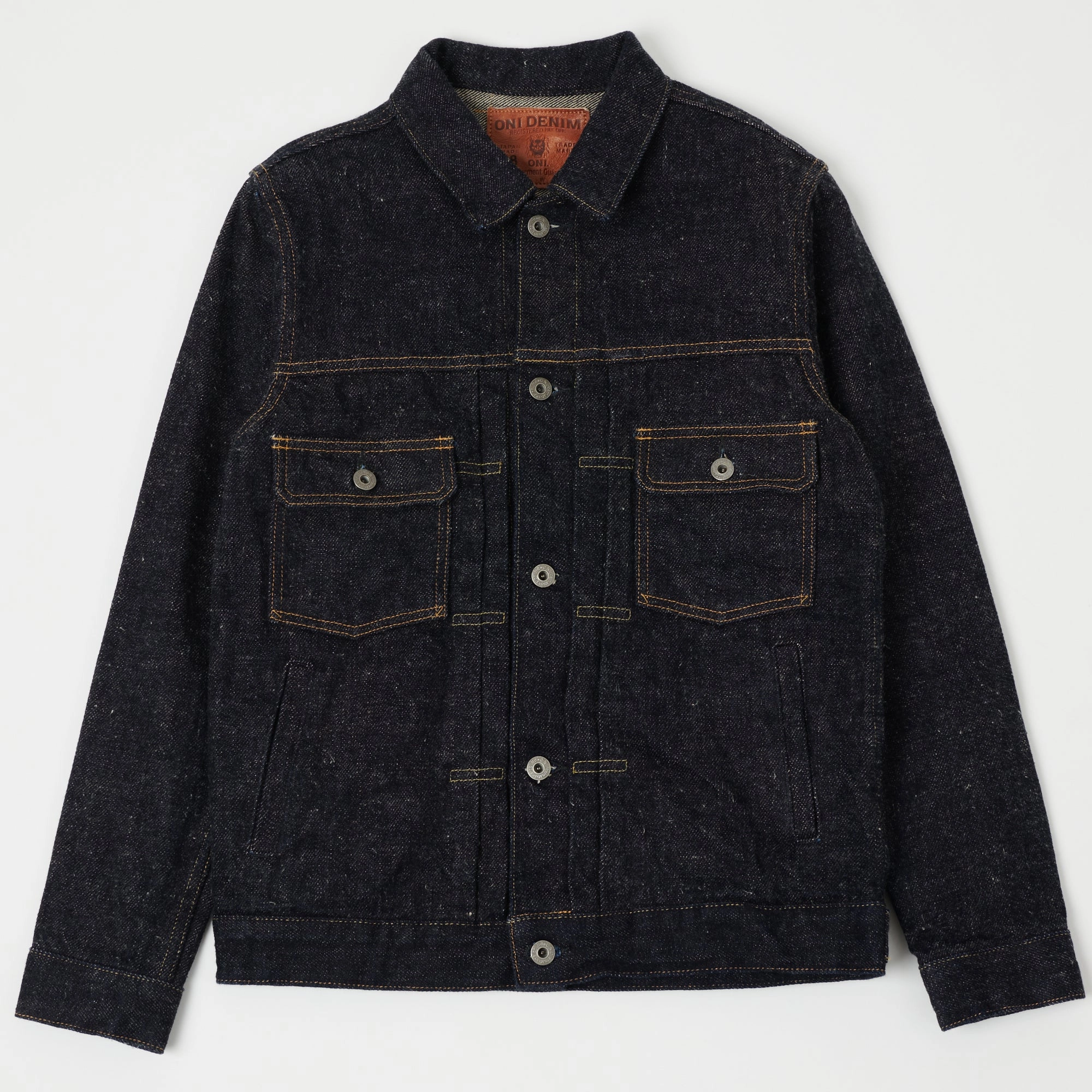 ONI Denim 02516P-DIZR 'Deep Indigo Secret Denim' 20oz. Type II Denim Jacket - Rinsed Recycled Polyester Packable Construction