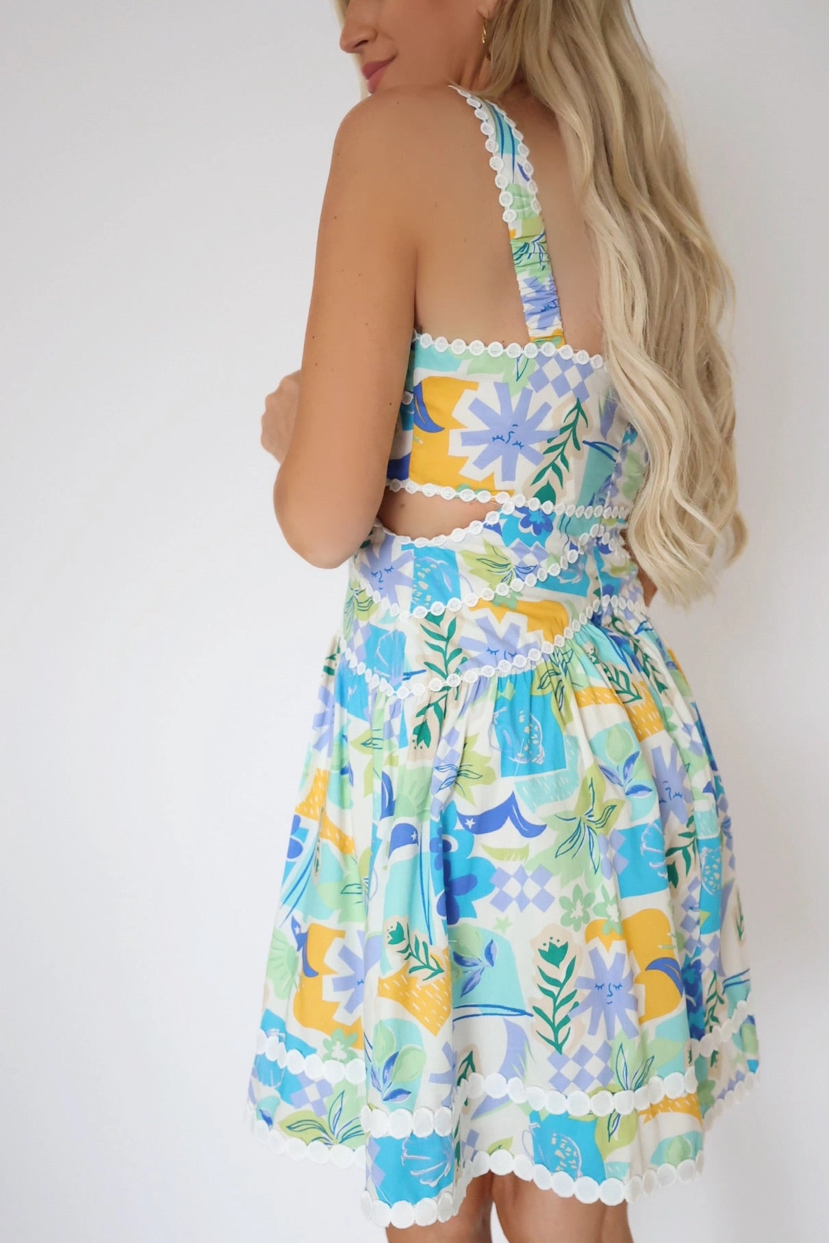 Reflective Trim Bali Bound Dress (FINAL SALE)