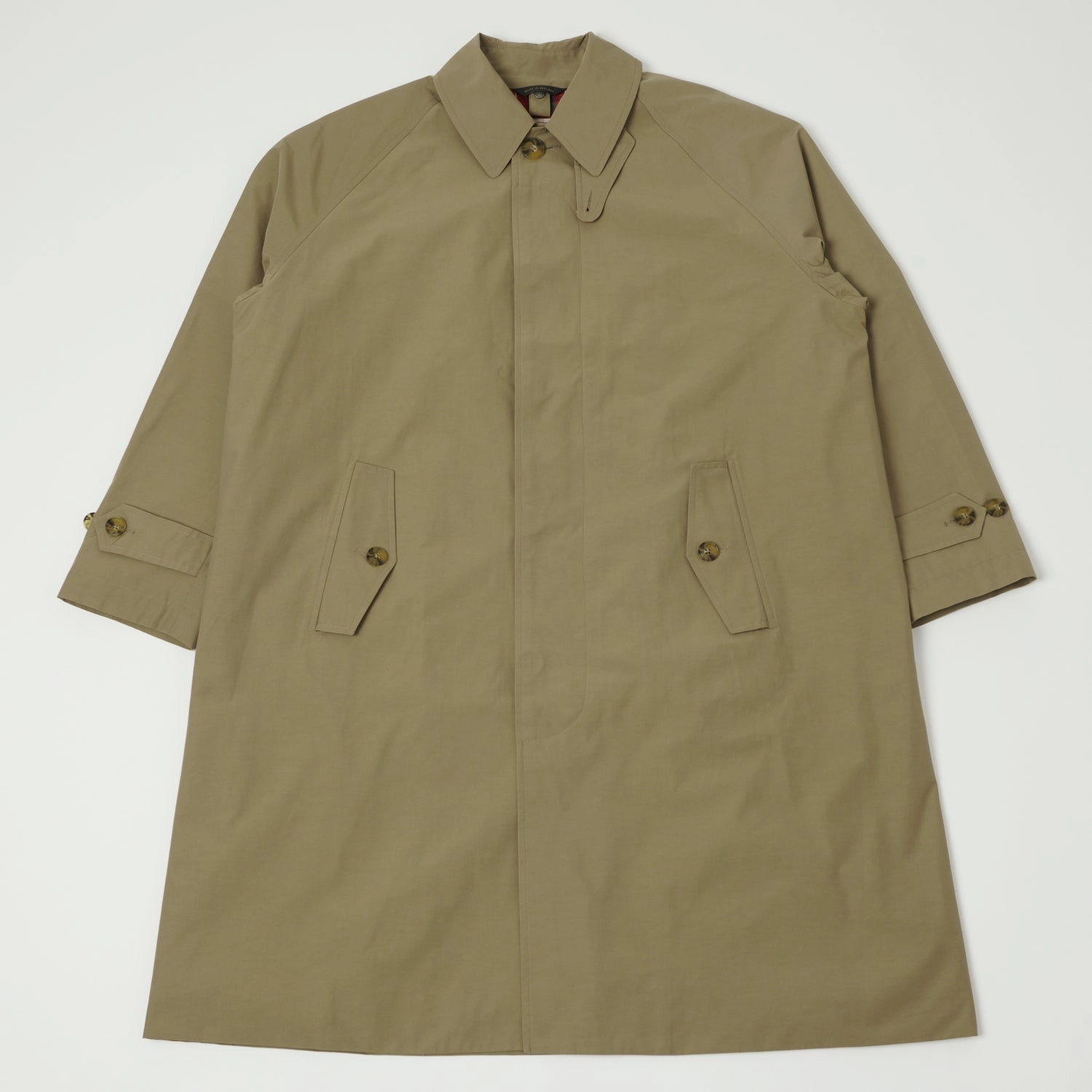 ReflectiveTrimDetails Reversible Dual Layer Baracuta G12 'Baracuta Cloth' Coat - Tan