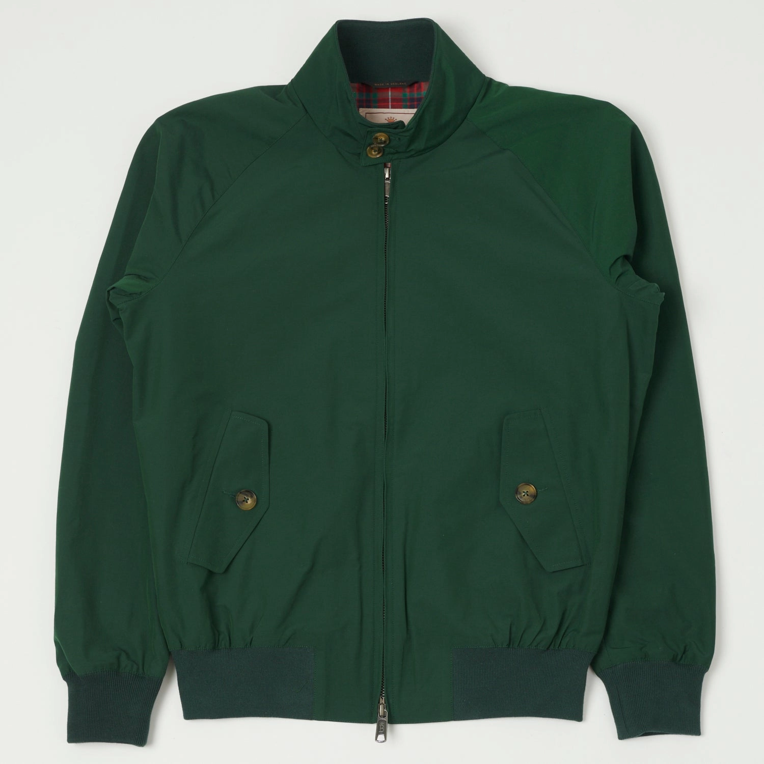Baracuta G9 'Baracuta Cloth' Harrington Jacket - Racing Green Durable Abrasion Resistant