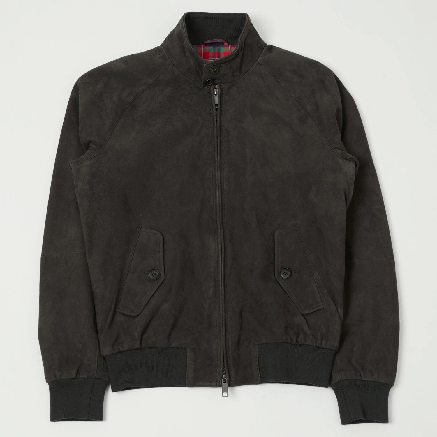 Baracuta G9 Suede Harrington Jacket - December Sky Packable design