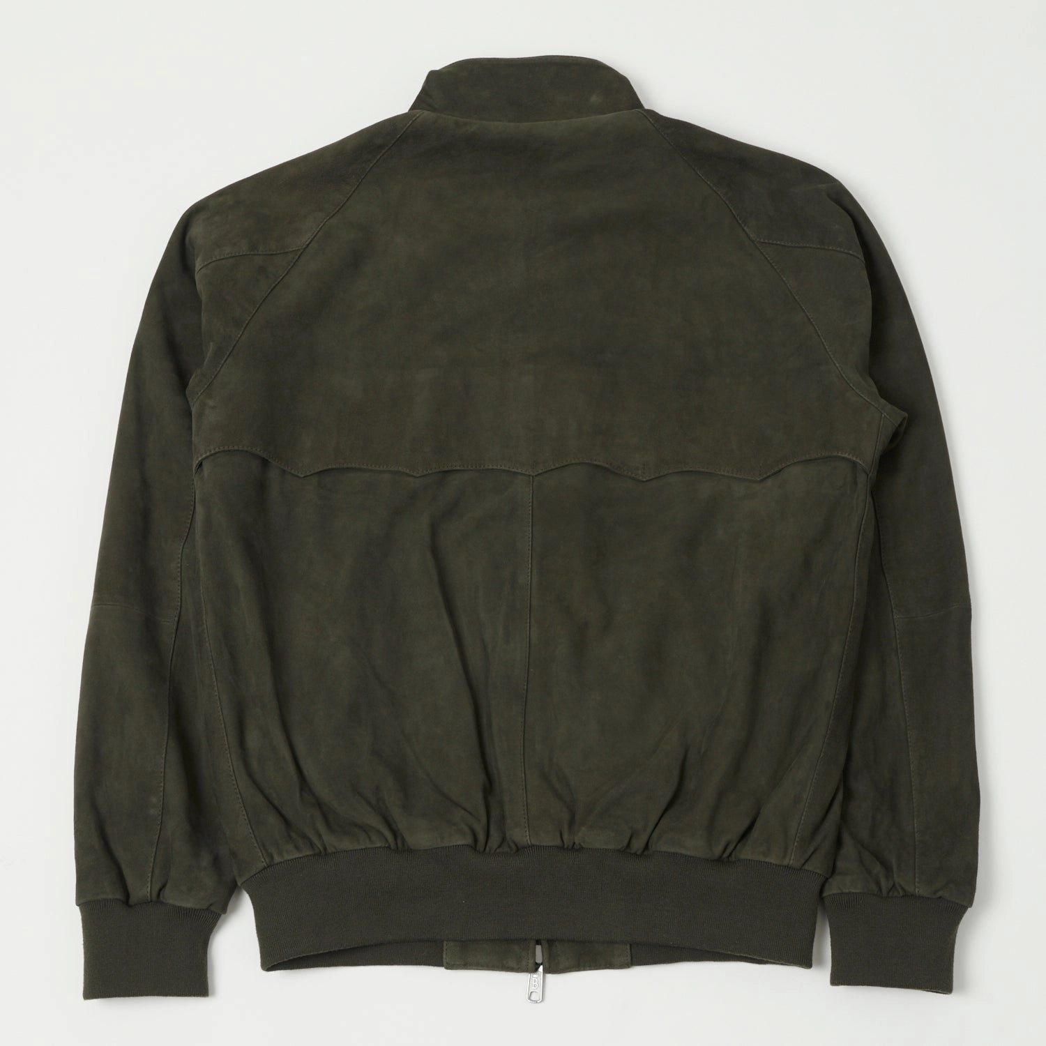Seamless Welded Construction Baracuta G9 Suede Harrington Jacket - Green