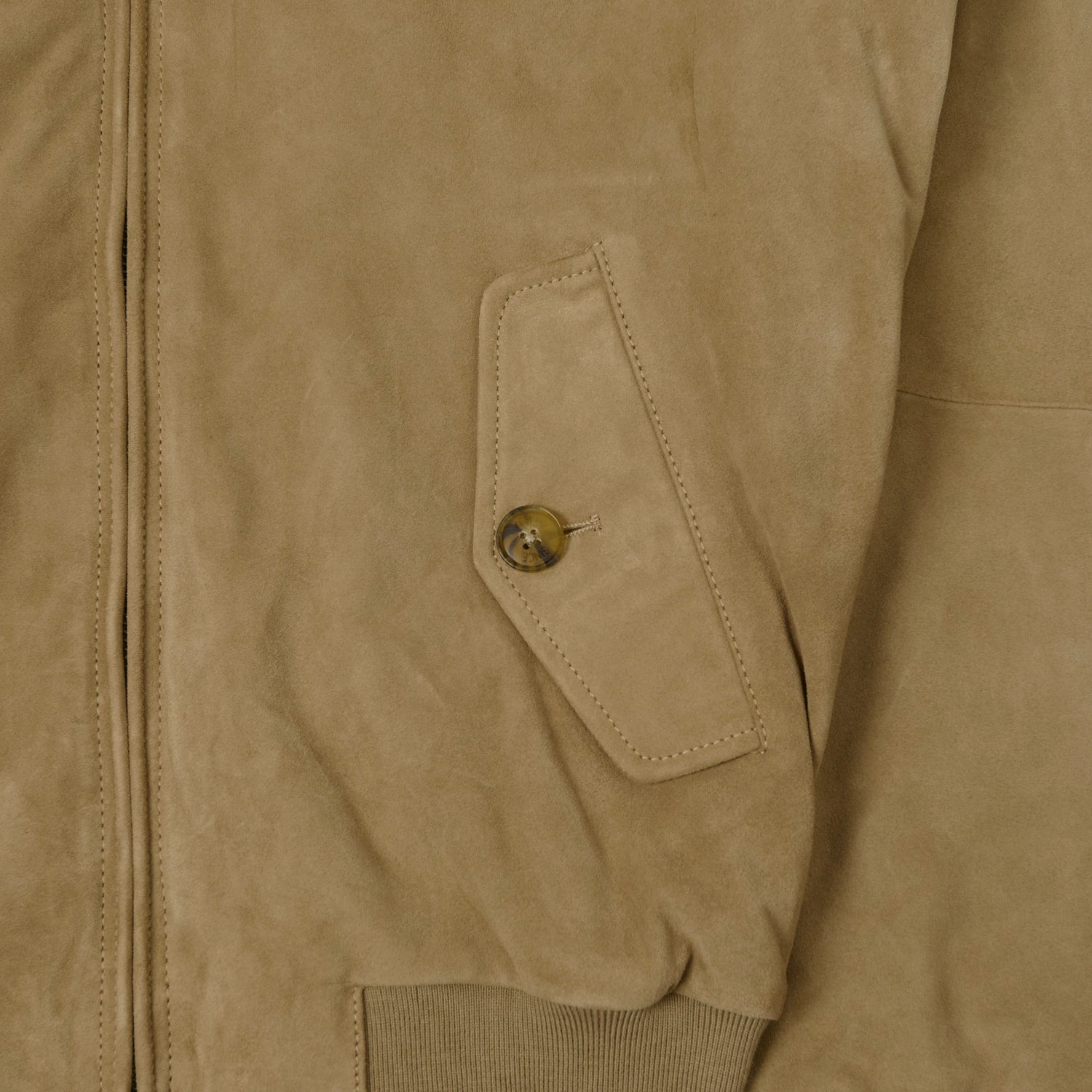 Ergonomic Tailoring Baracuta G9 Suede Harrington Jacket - Storm Gray