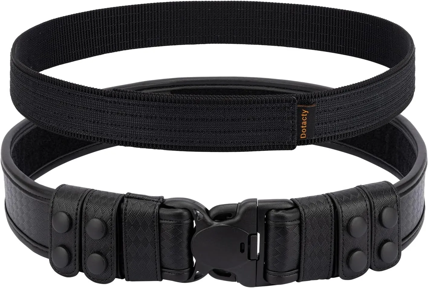 Basketweave Duty Belts Police Law Enforcement Sheriff Security 2" Outer Belt Loop Liner Tri-Release Buckle 4 Keepers