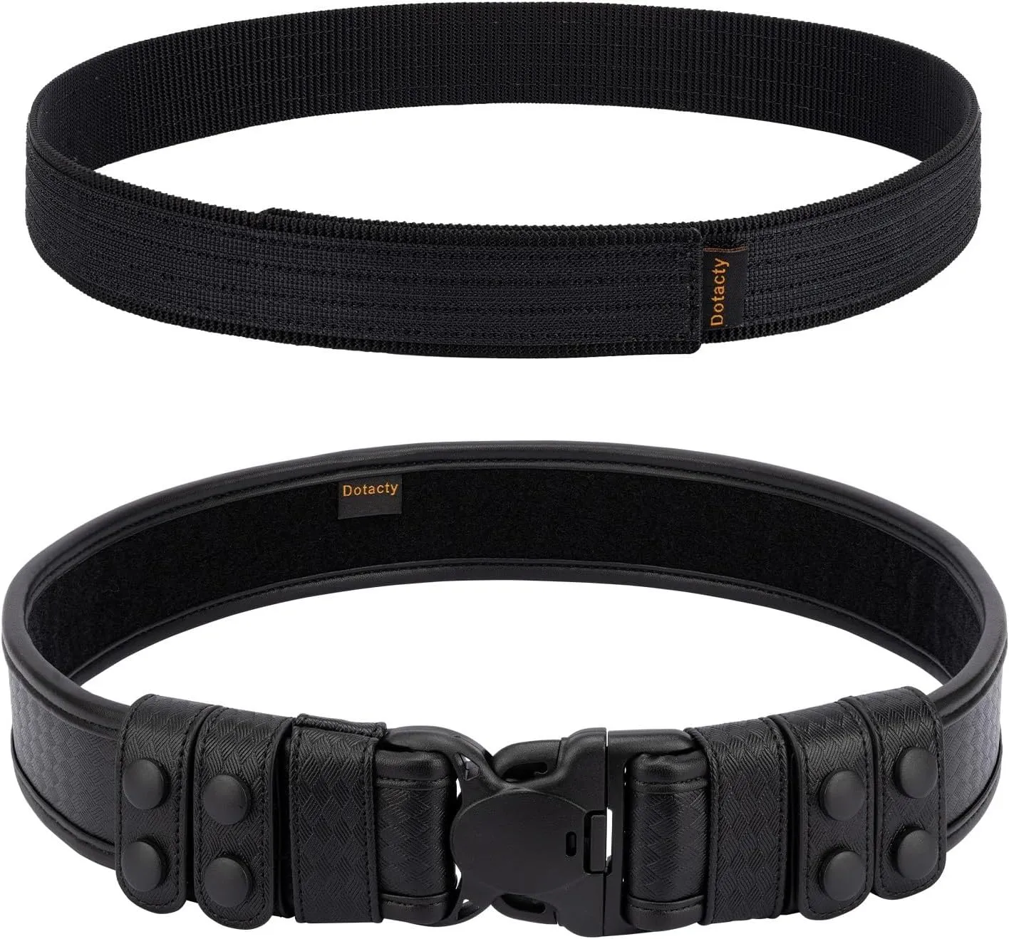 Basketweave Duty Belts Police Law Enforcement Sheriff Security 2" Outer Belt Loop Liner Tri-Release Buckle 4 Keepers