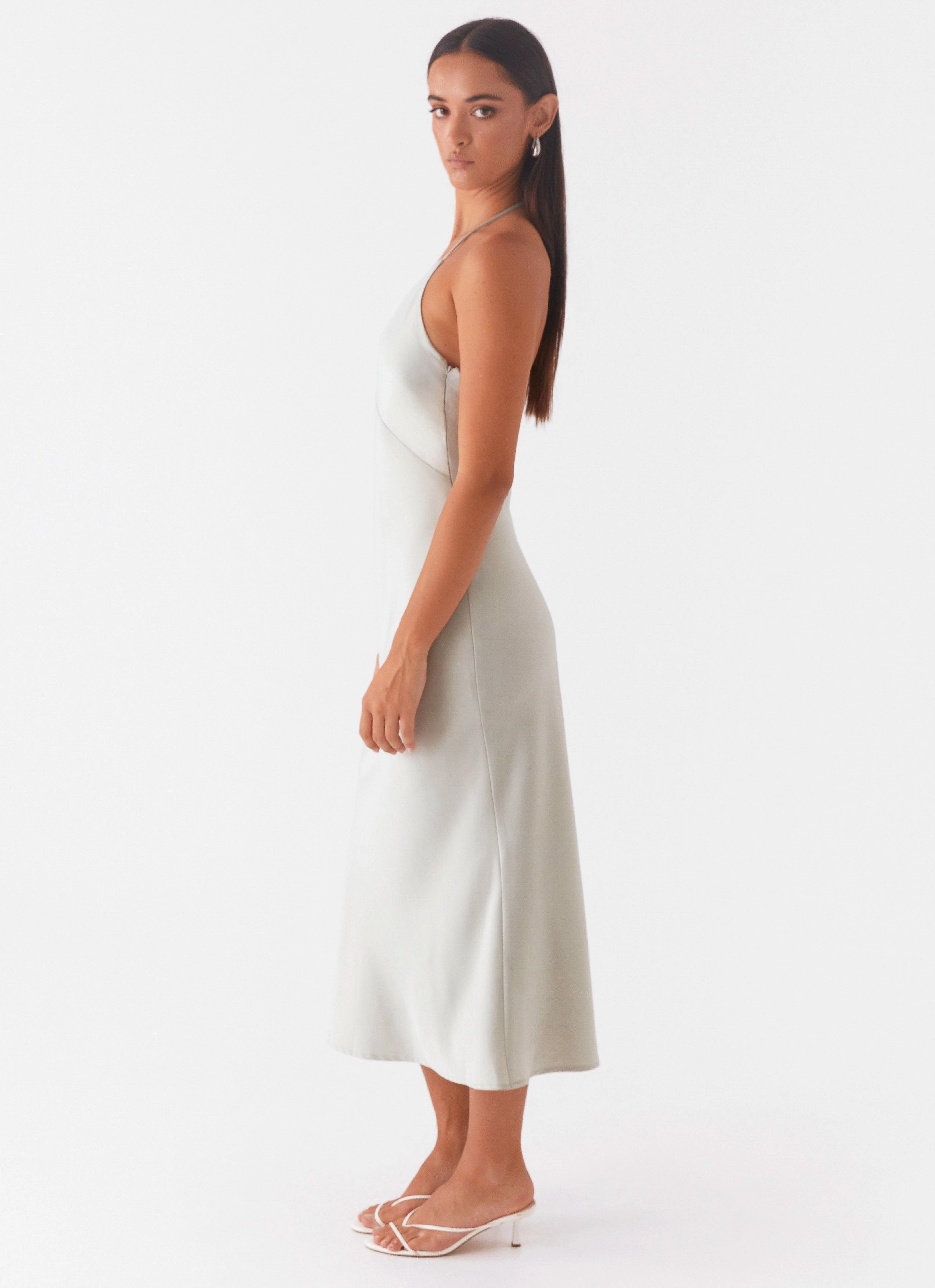 Effortless Piece High Note Midi Dress - Sage
