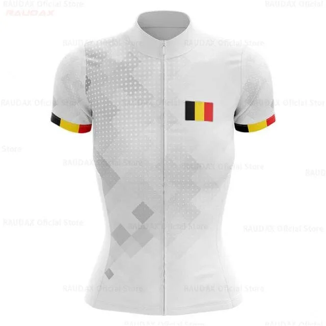 Belgium cycling jersey set 2020 women bike jersey set Mountian Road Bicycle Clothing Suit ProTeam Shirts Ropa Ciclismo