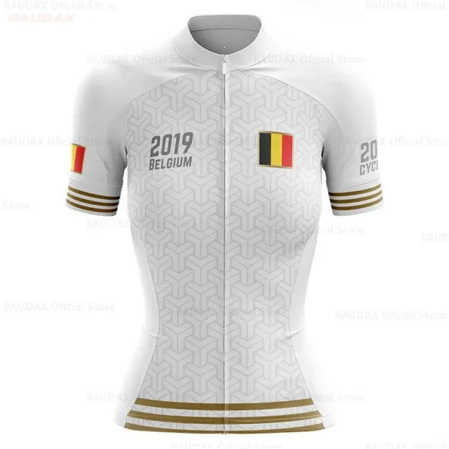 Belgium cycling jersey set 2020 women bike jersey set Mountian Road Bicycle Clothing Suit ProTeam Shirts Ropa Ciclismo