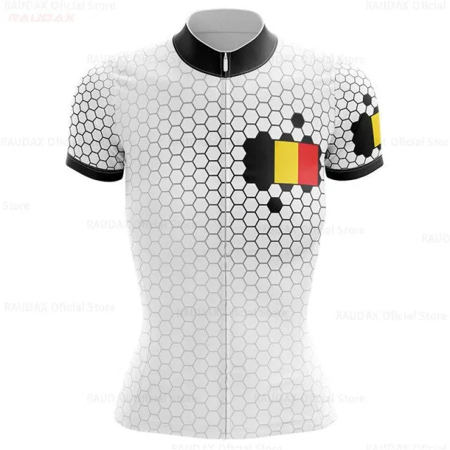 Belgium cycling jersey set 2020 women bike jersey set Mountian Road Bicycle Clothing Suit ProTeam Shirts Ropa Ciclismo