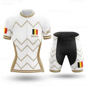 Belgium cycling jersey set 2020 women bike jersey set Mountian Road Bicycle Clothing Suit ProTeam Shirts Ropa Ciclismo