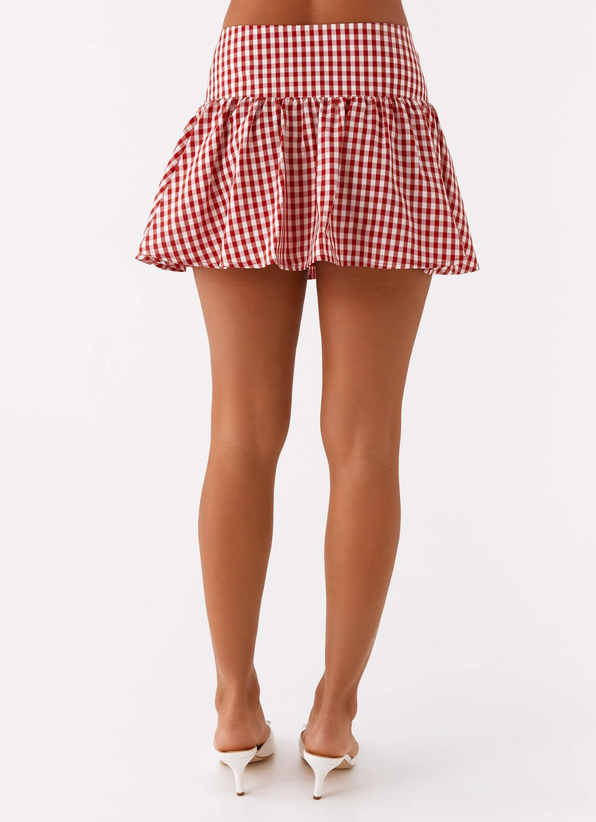 Durable Stitching Bellamy Mini Skirt - Red Gingham