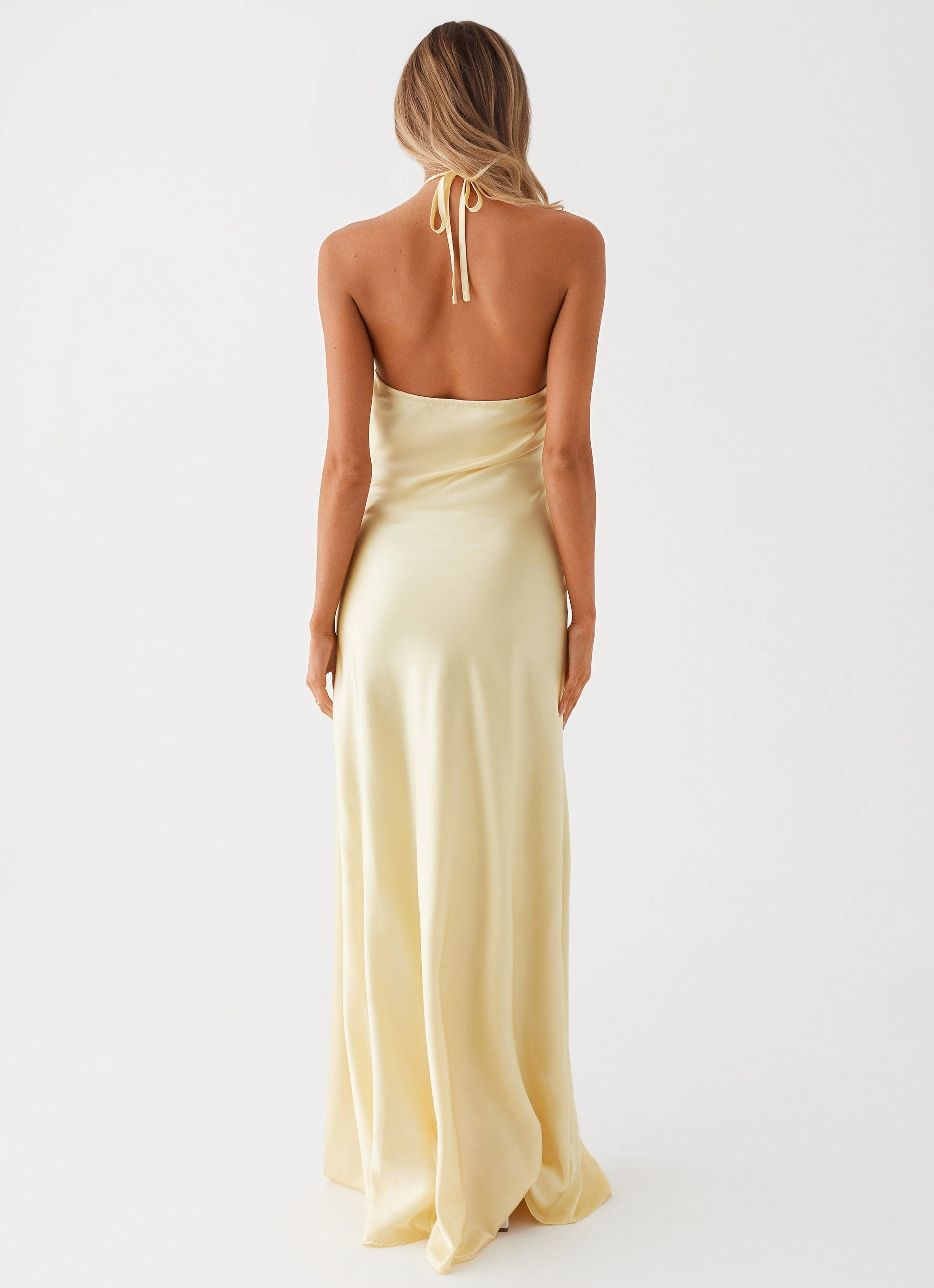 Noir Symphony Maxi Dress - Yellow Smart Fashion