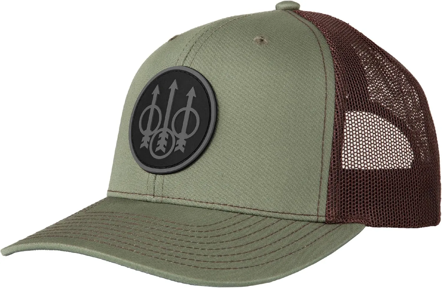 Beretta Men's Js Trucker Hat - Mesh Back Adjustable Snapback Pre-Curved Visor Cap, One Size Fits All