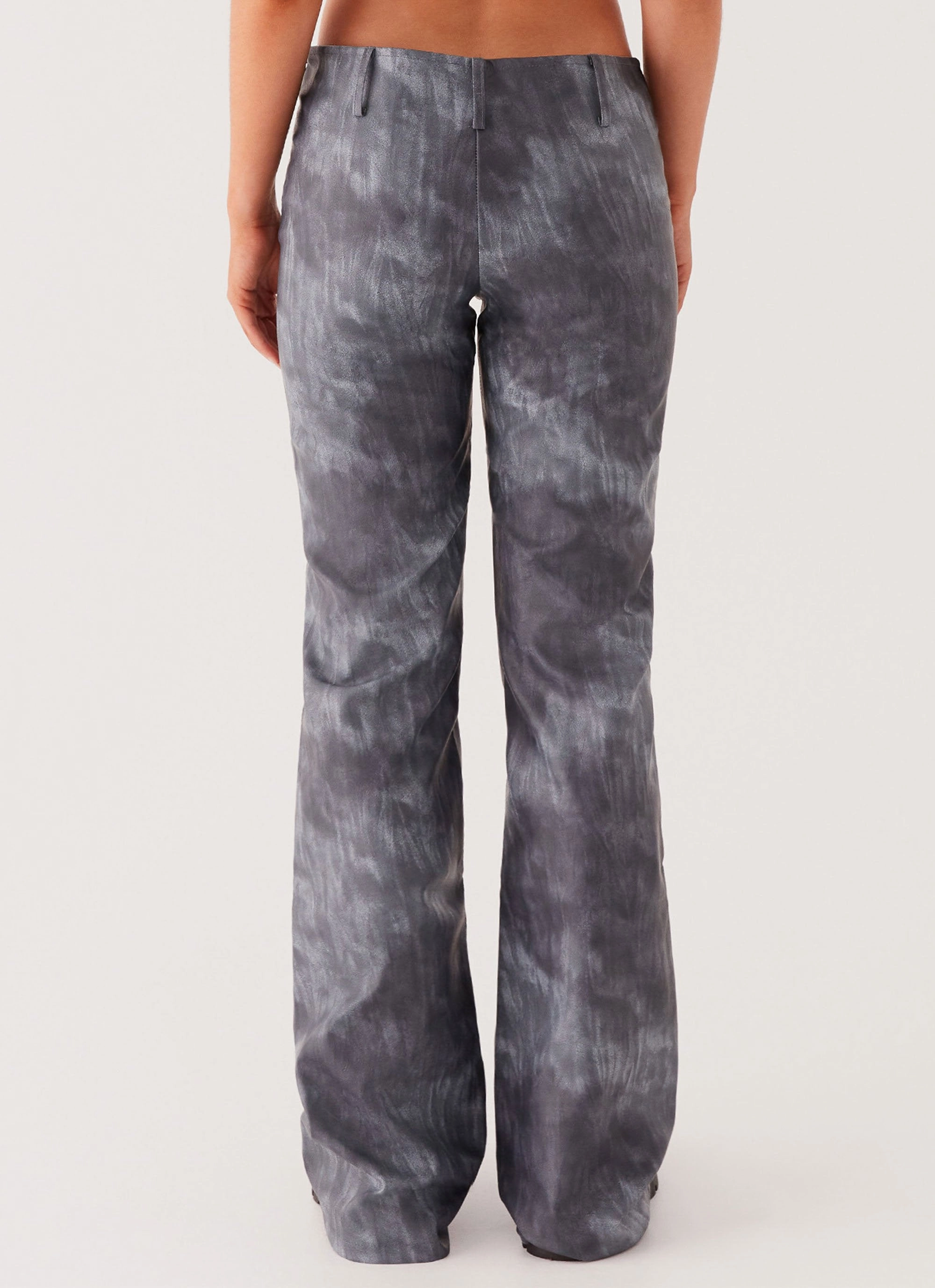 Better When I'm Dancing Lace Up Pants - Graphite Soft Material