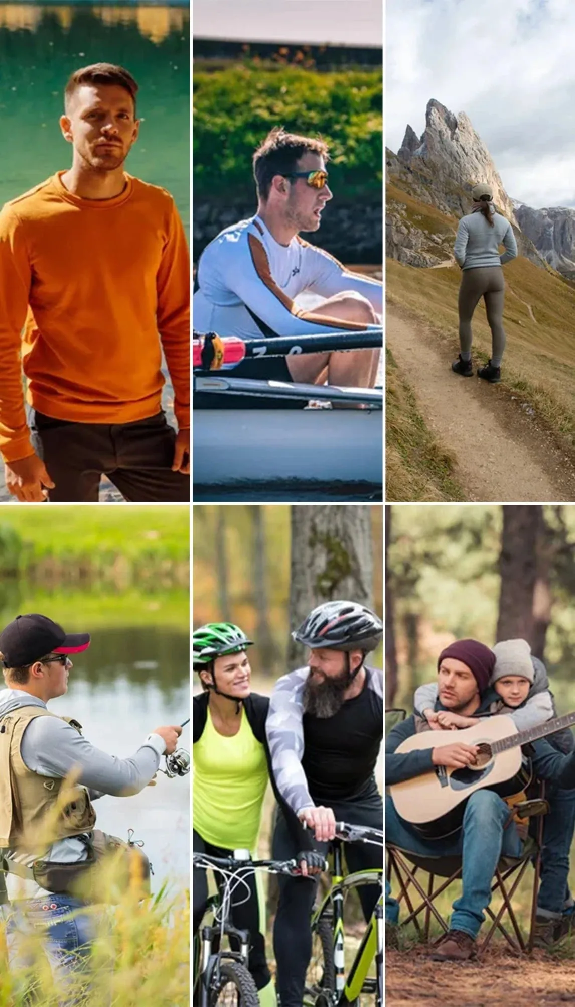 BIGGOOT Men's Sun Protection Hooded T-Shirt UPF 50  Long Sleeve Quick Dry Breathable Mountaineering Fishing Clothing UV Protect