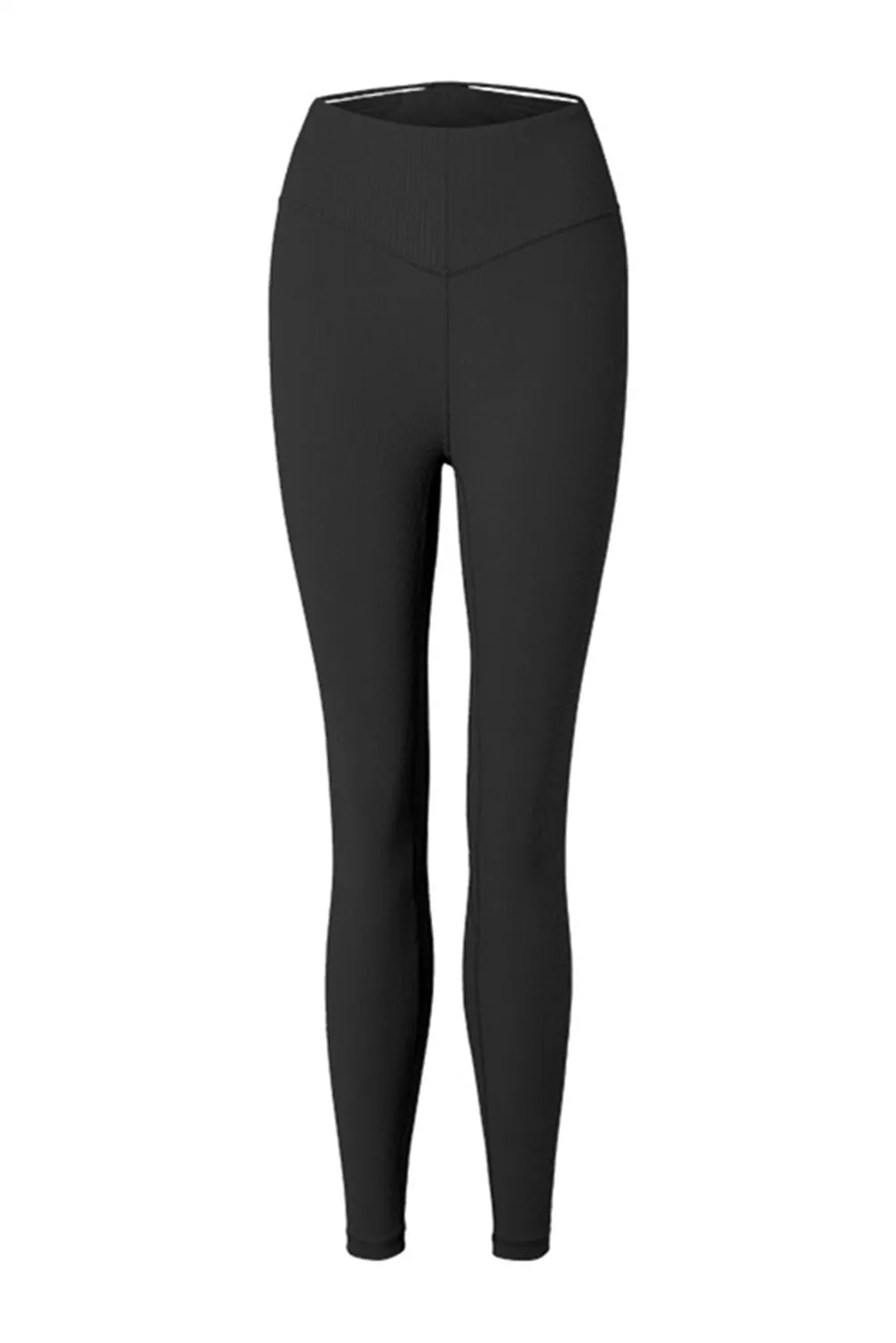 Black Outdoor Solid Skinny Yoga Pants