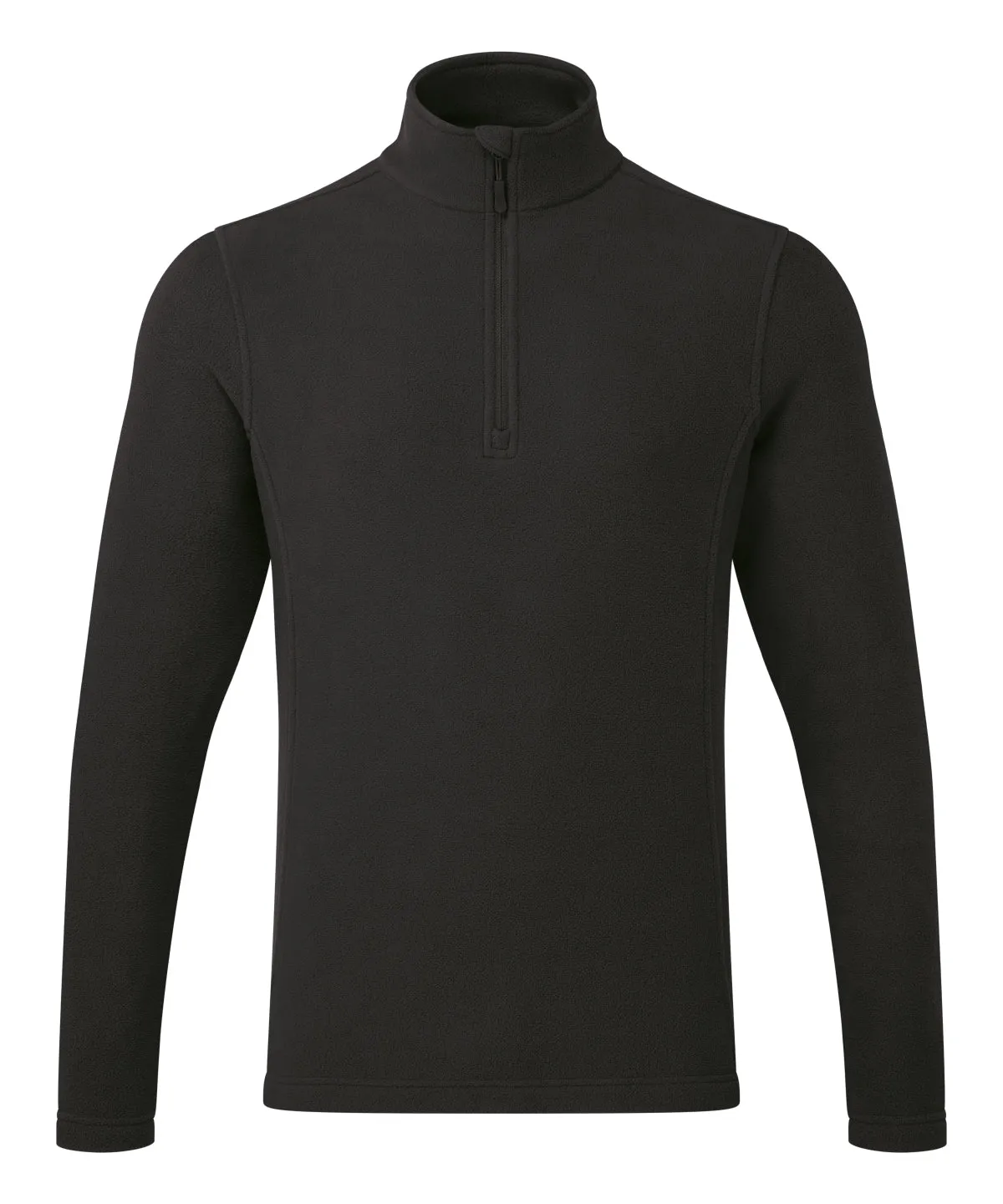 Black - Unisex ÔRecyclightÕ 1/4 zip microfleece