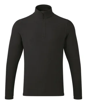Black - Unisex ÔRecyclightÕ 1/4 zip microfleece