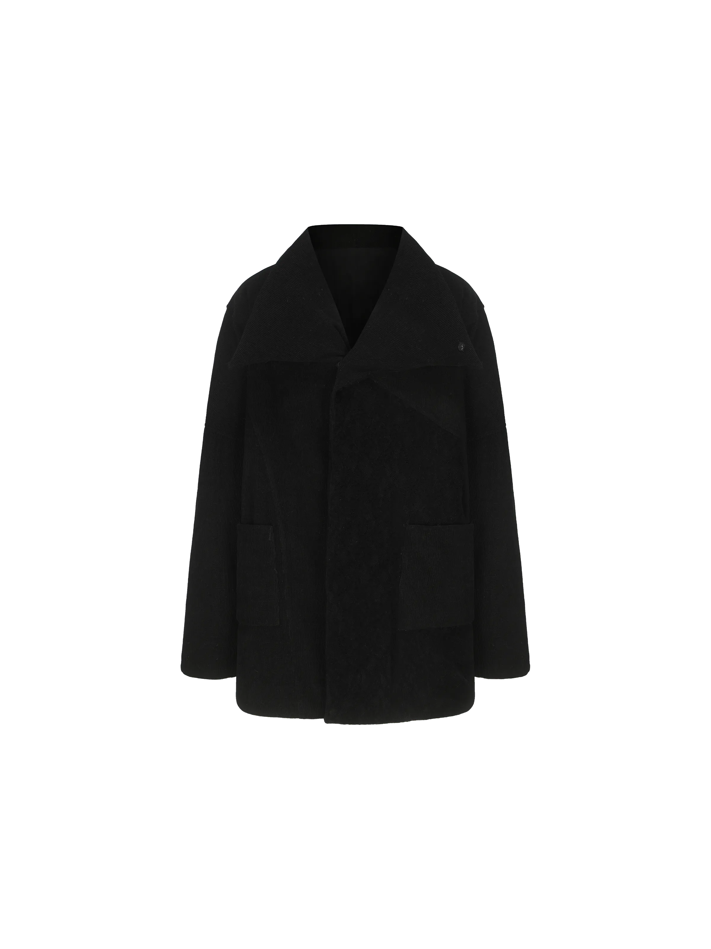 Black Velvet Lace Down Jacket