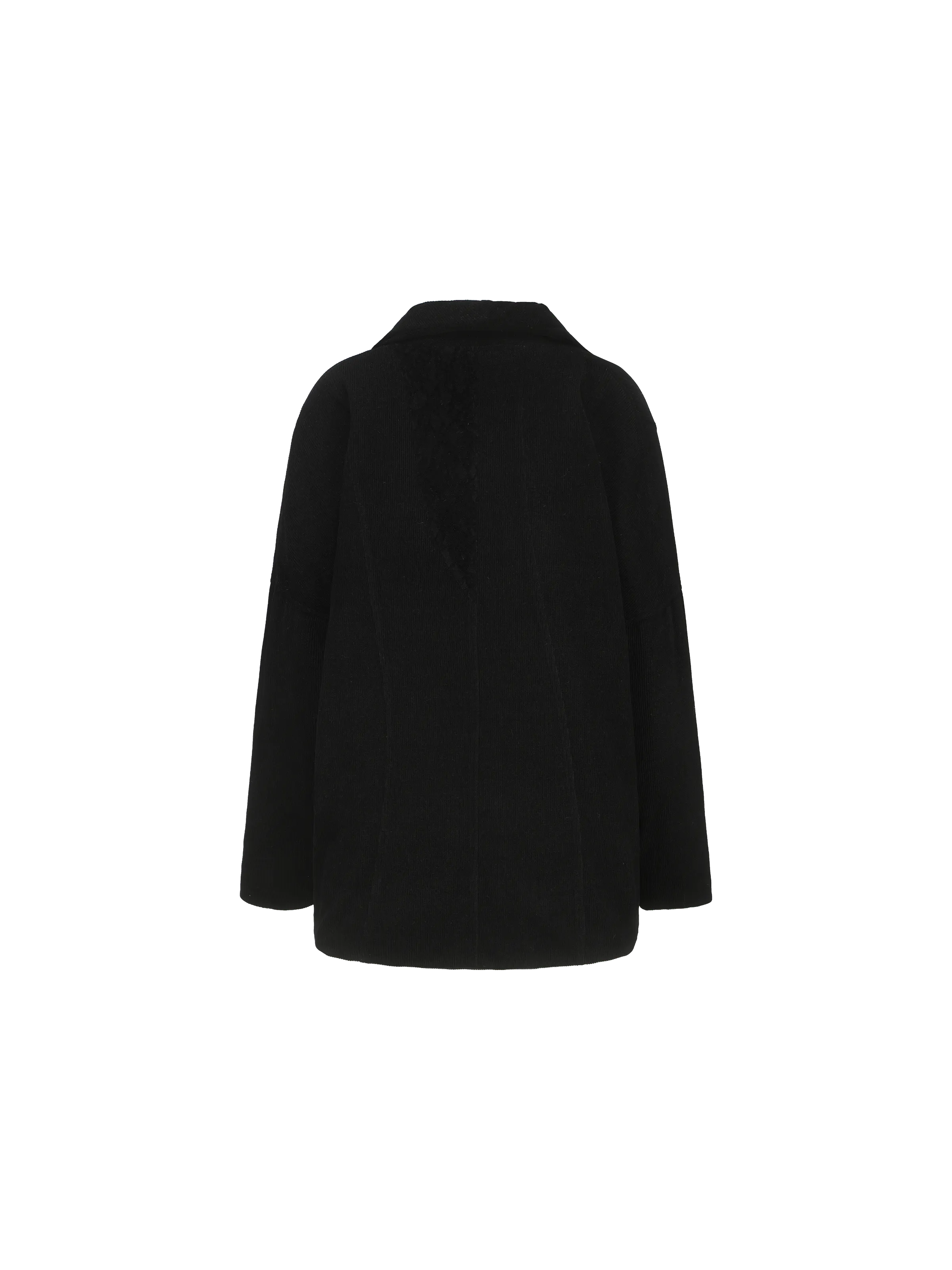 Black Velvet Lace Down Jacket