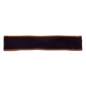 Black with Orange Stitching Non-Slip Headband