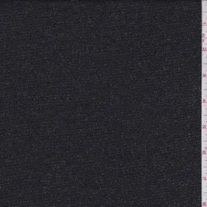 Black/Silver Sparkle Activewear Fabric