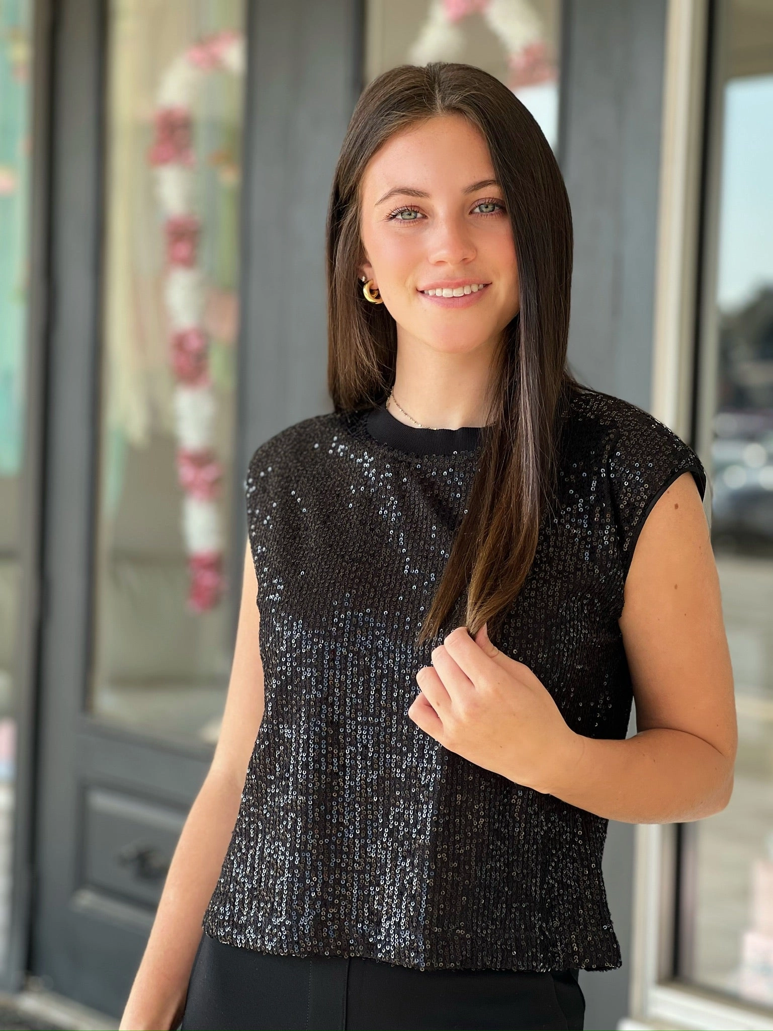 Blair Sequin Tank (FINAL SALE) OdorResistantTreatment