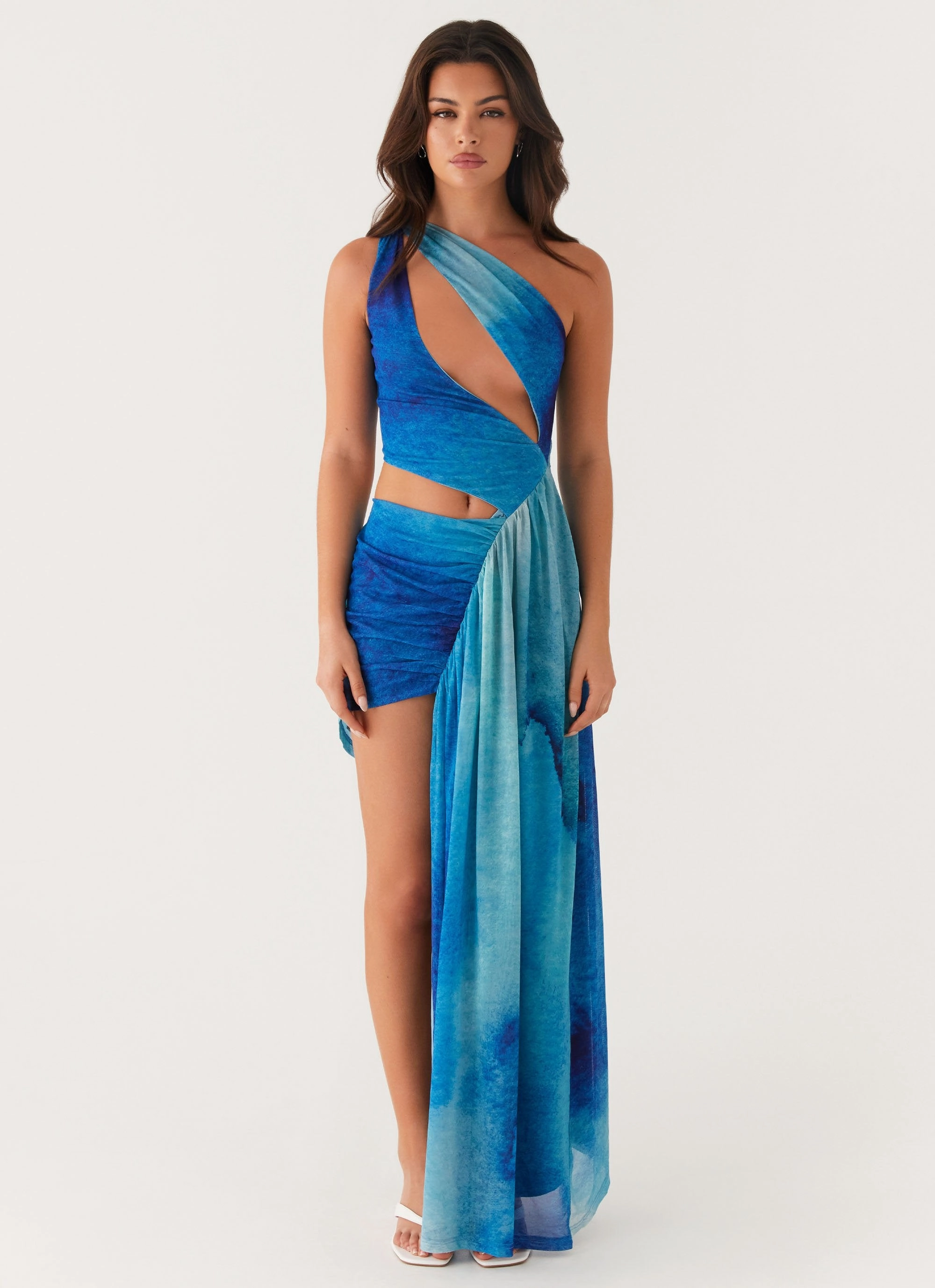 Blinded Maxi Dress - Blue Tie Dye Radiant Mood Flattering Fit Wear