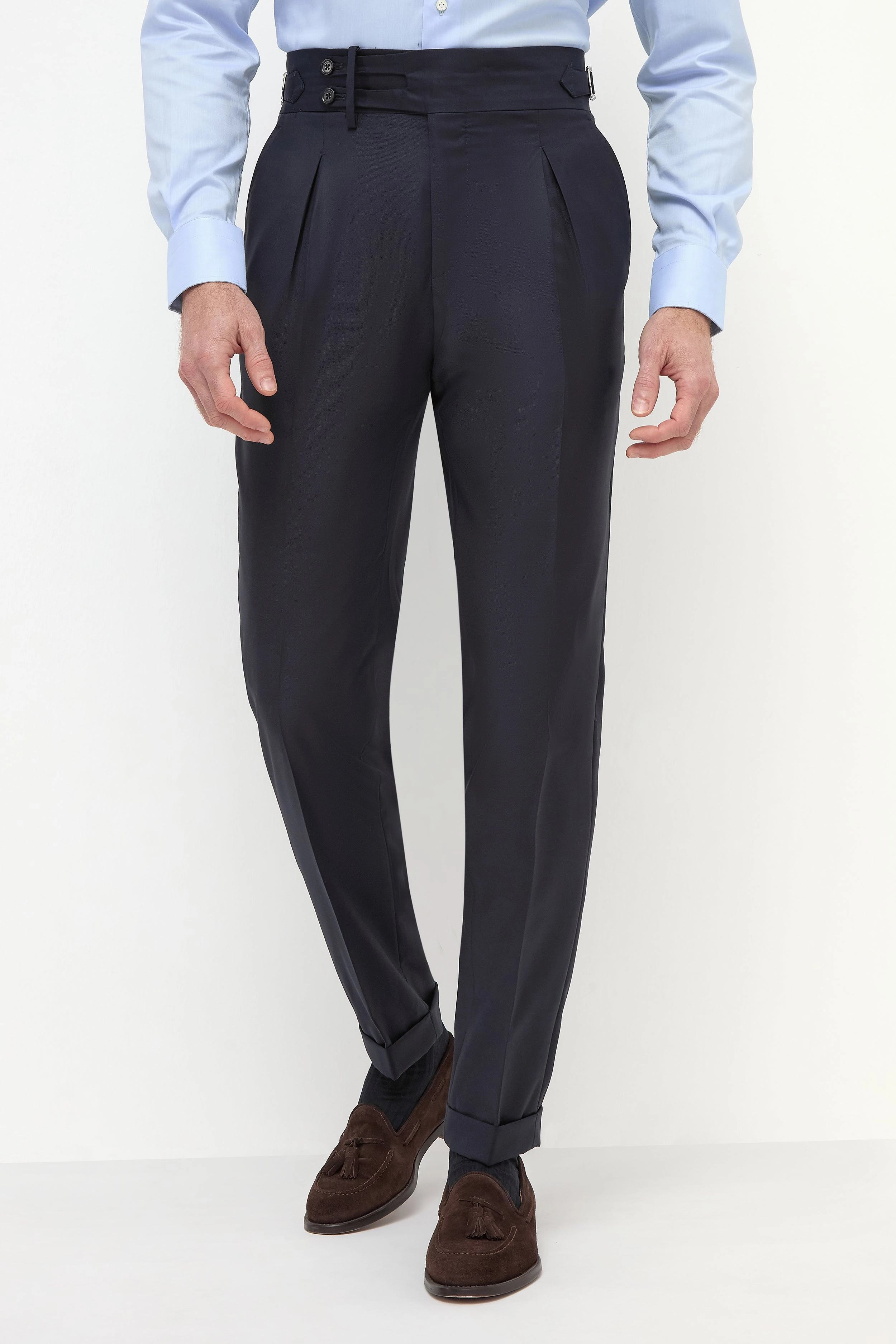 Blue Limited Edition trousers - Made in Italy Body Aligned Lined interior