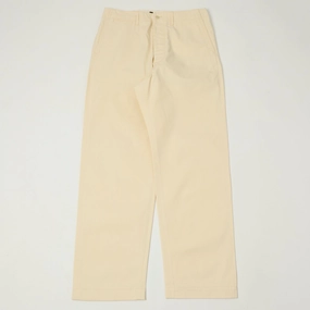 Flexible Seam A Vontade Wide Fit Chino Trouser - Natural