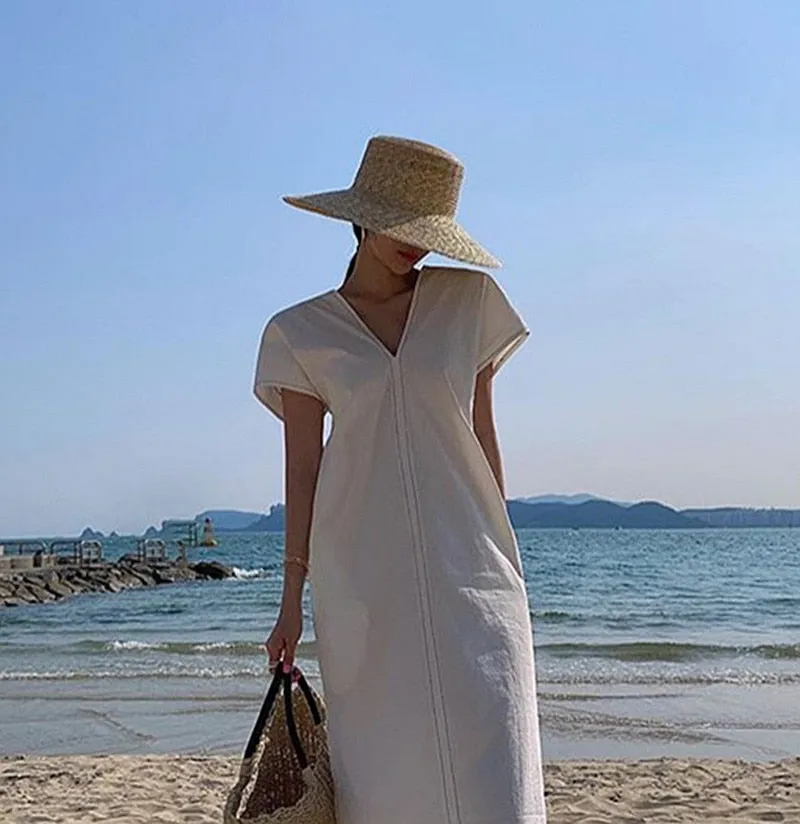 Boho Hat, Sun Beach Hat, Straw Hat, Camila Retro Bucket Hat