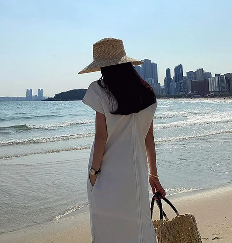 Boho Hat, Sun Beach Hat, Straw Hat, Camila Retro Bucket Hat