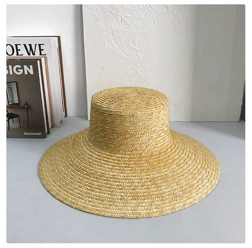 Boho Hat, Sun Beach Hat, Straw Hat, Camila Retro Bucket Hat