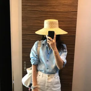 Boho Hat, Sun Beach Hat, Straw Hat, Camila Retro Bucket Hat