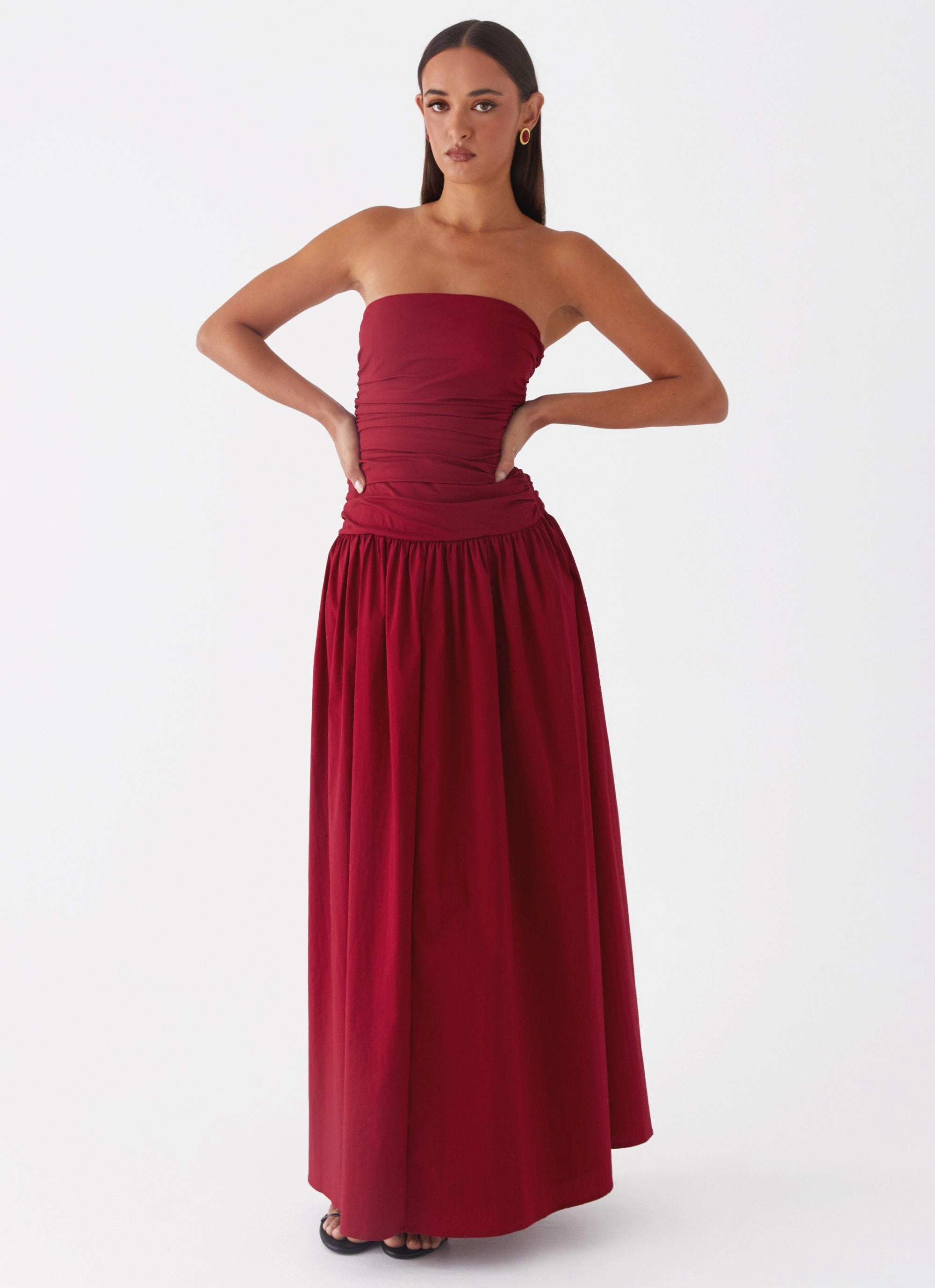 Carmel Maxi Dress - Merlot Perfect Waist