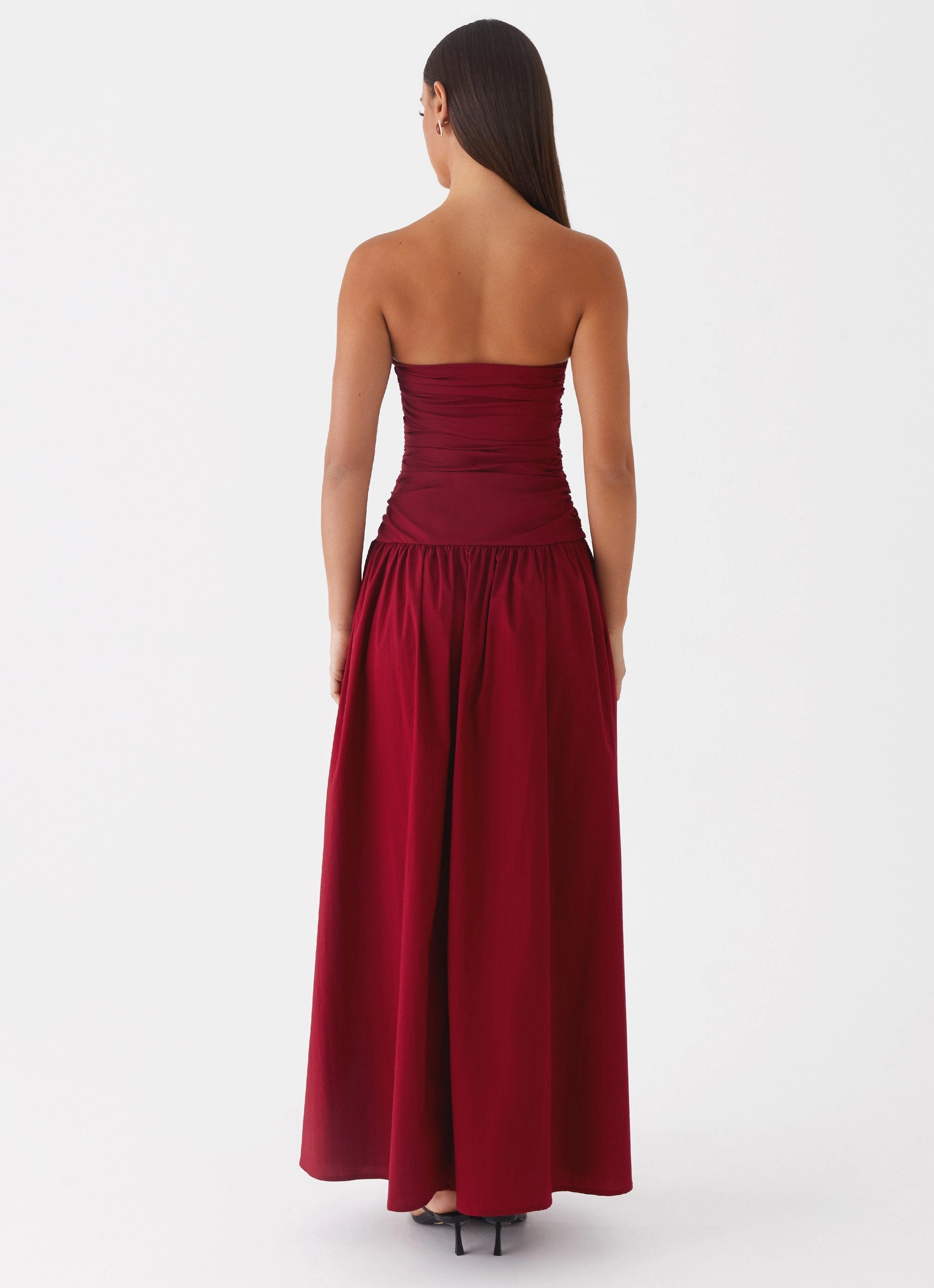 Carmel Maxi Dress - Merlot Lightweight Material