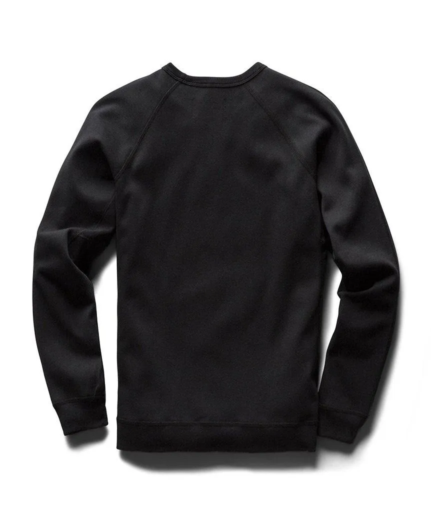 Bonded Interlock Crewneck Black