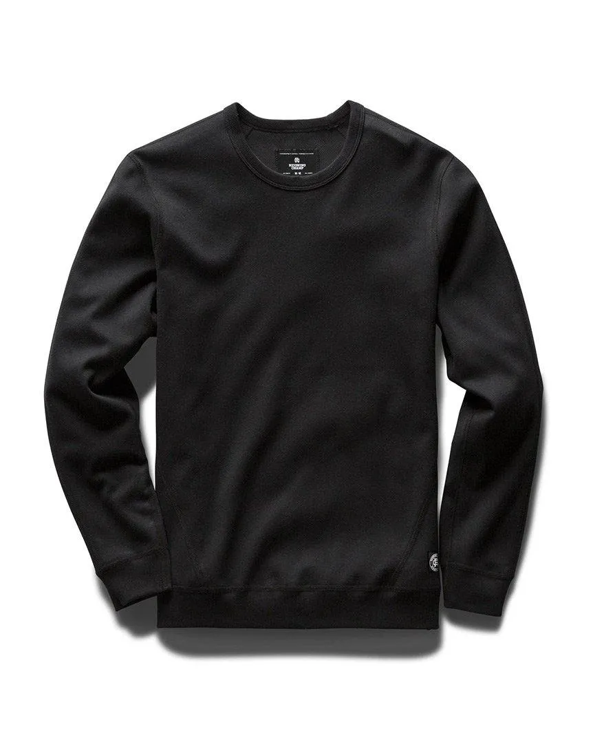 Bonded Interlock Crewneck Black