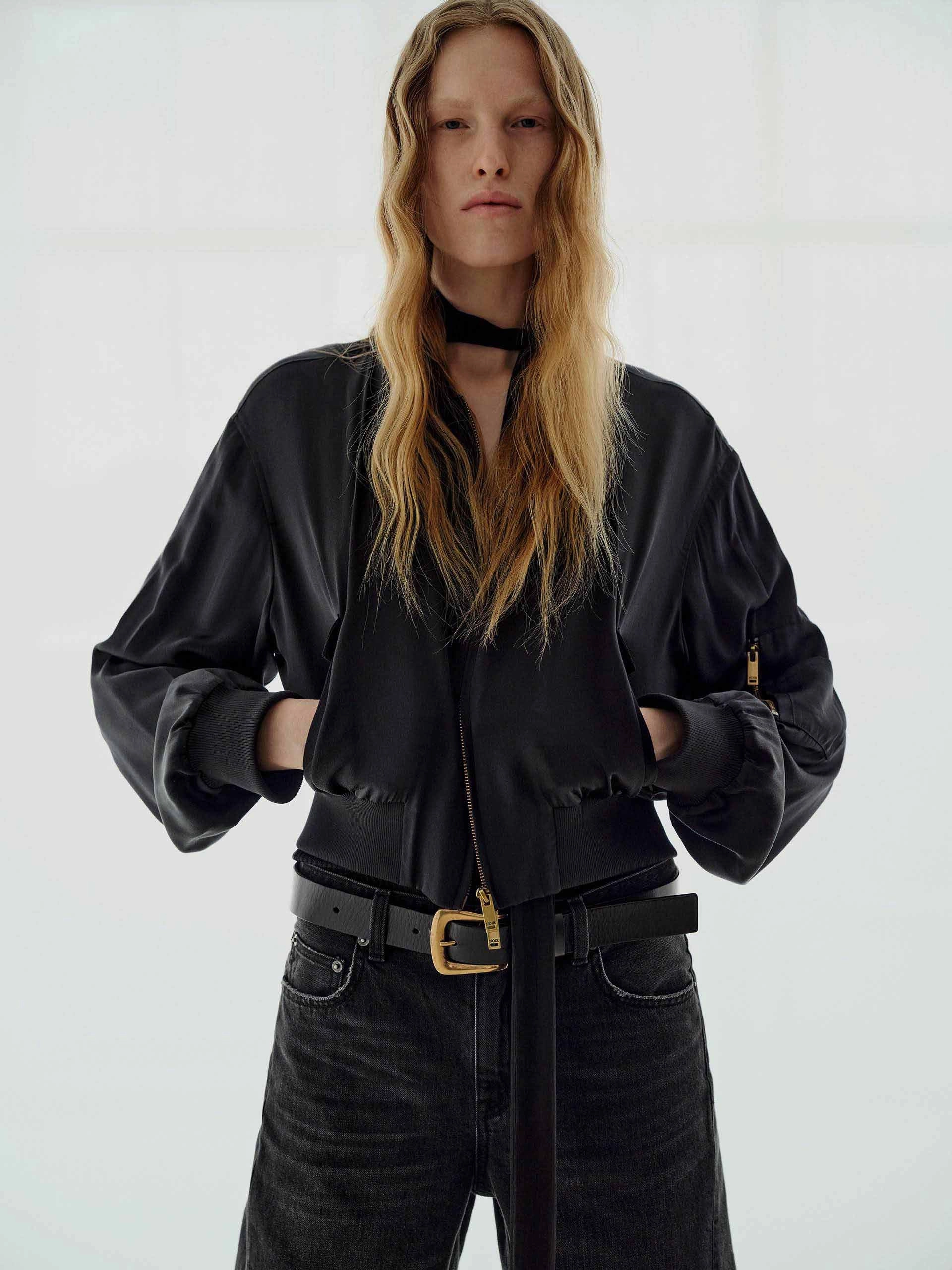 WindproofDesign Silk Blend Cropped Jacket