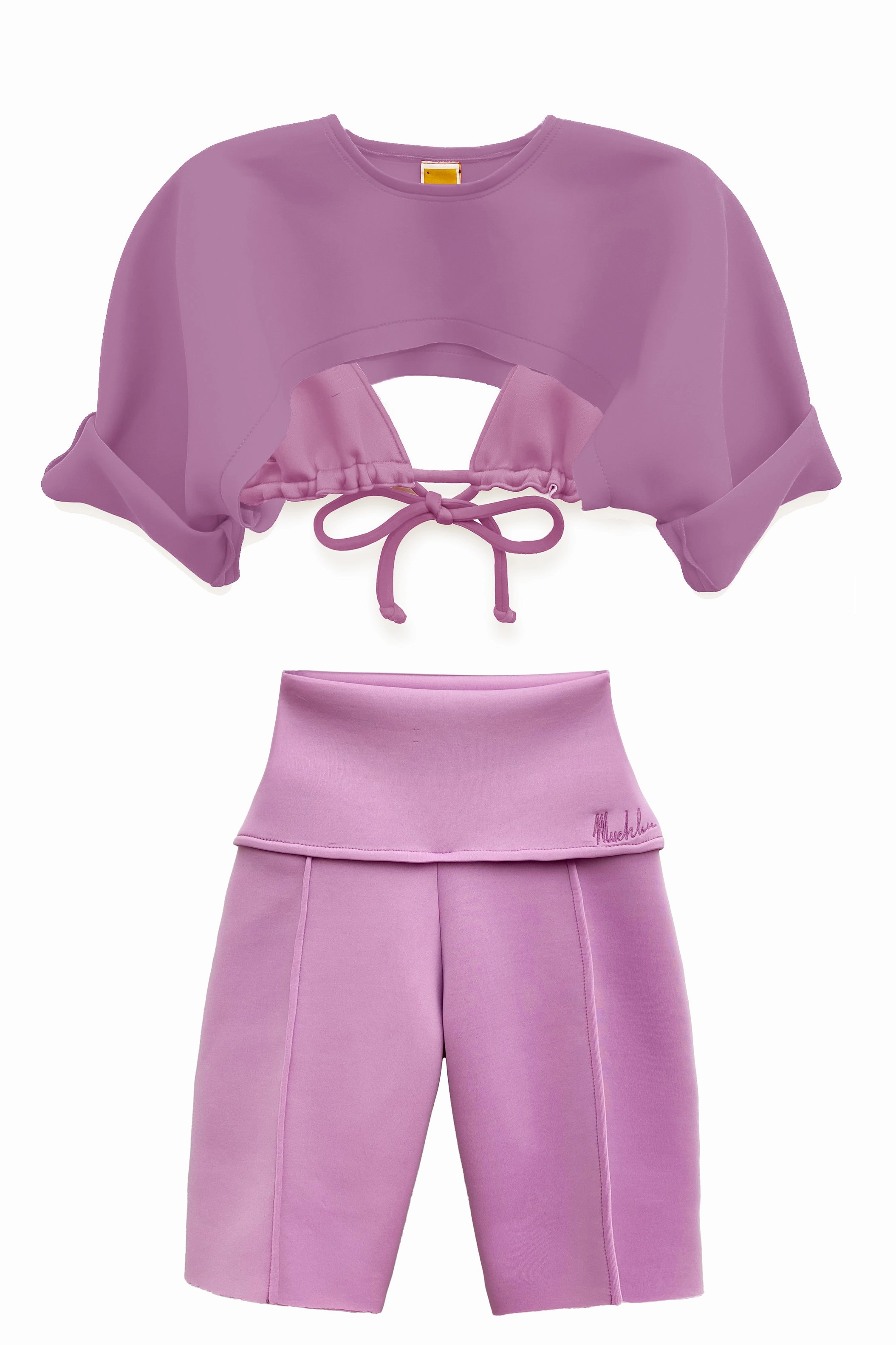 Smooth Finish Stay Dry Boni 3PC Scuba Short Set