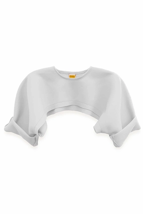 Ribbed Collar Style Boni Crop Cover Up