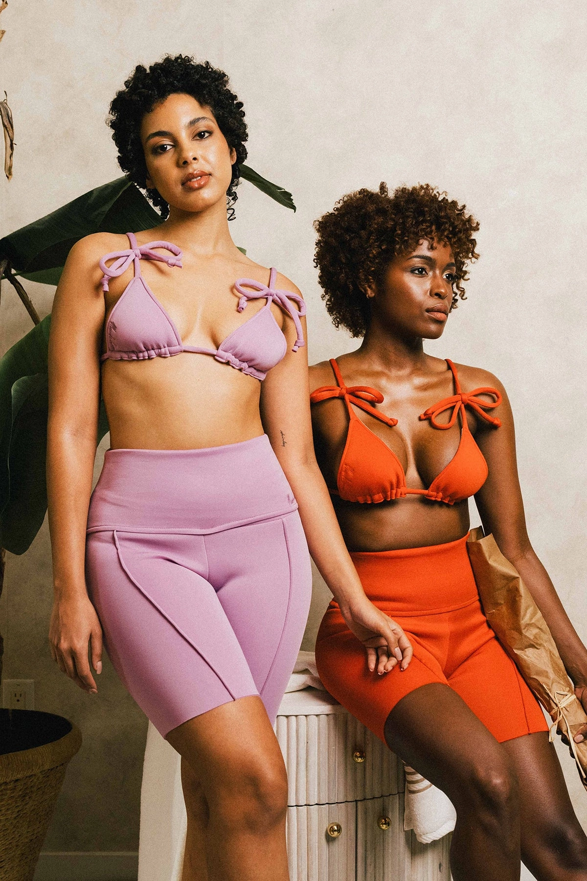 Boni Scuba Short Swim Set Seamless Waistband