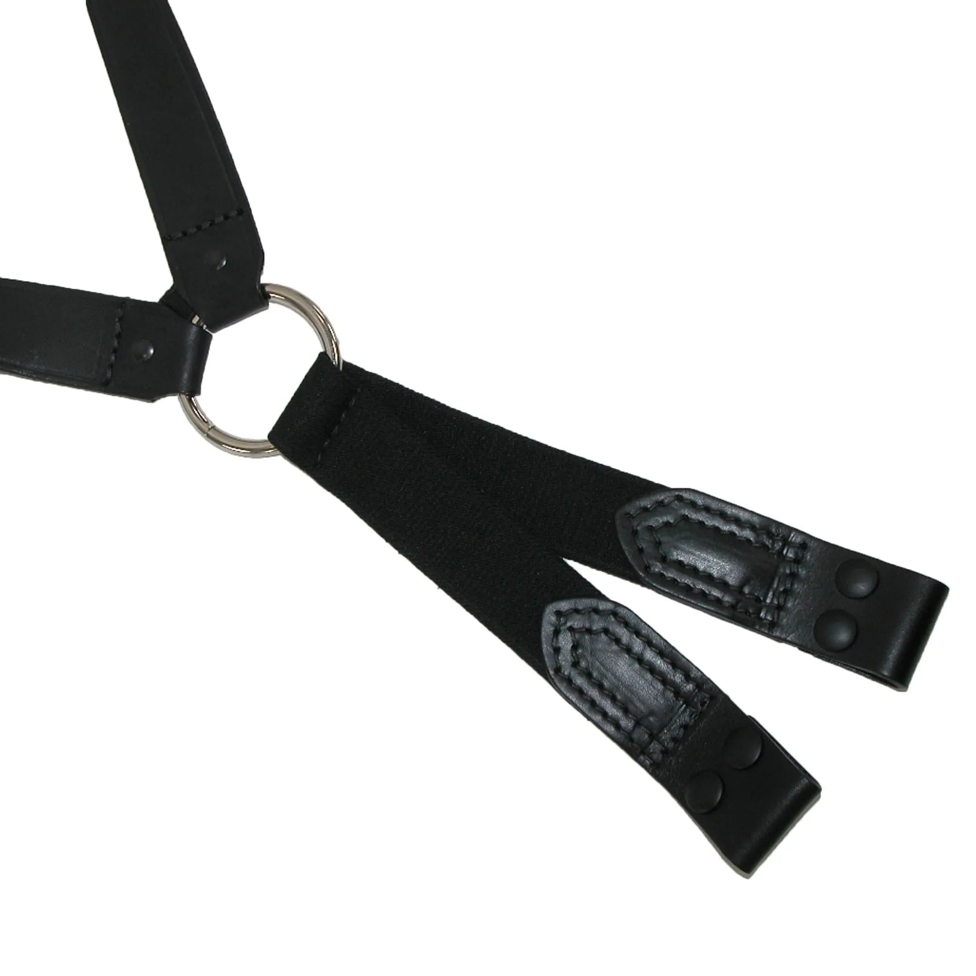 Boston Leather Leather Loop End Fireman Work Suspenders