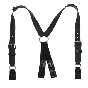 Boston Leather Leather Loop End Fireman Work Suspenders