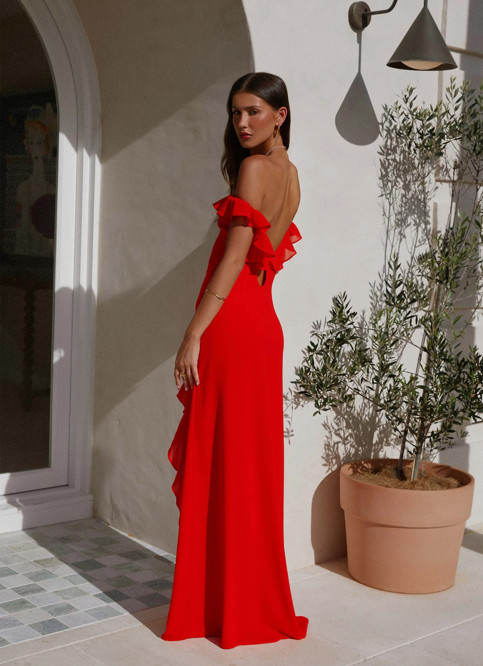 Braxton Maxi Dress - Red Light Fabrication