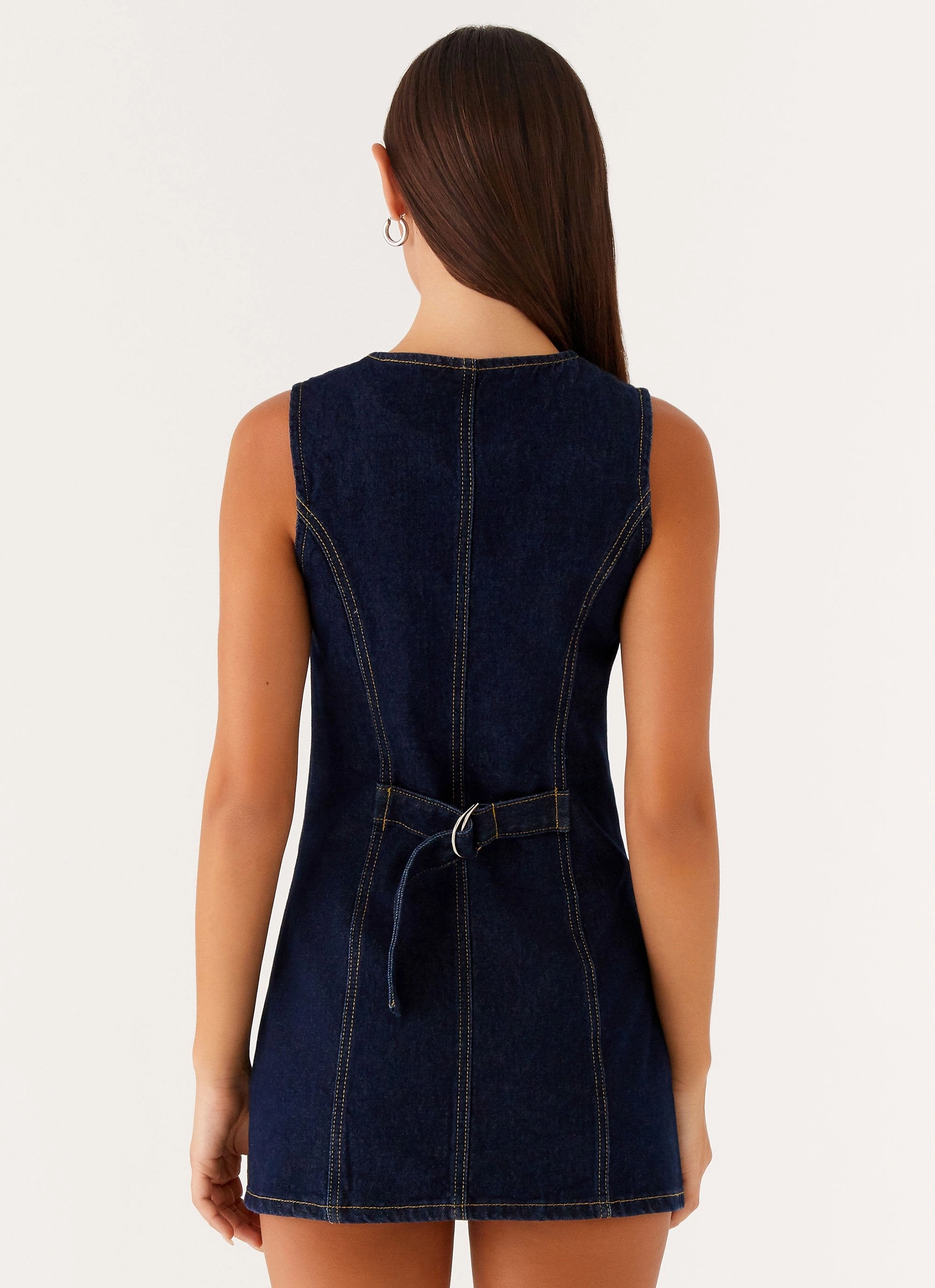 Dolton Mini Dress - Indigo Comfy Fit Clear Blush