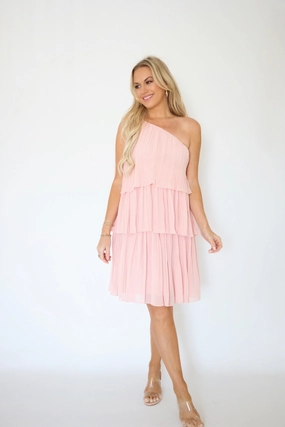 Casual Tee Leah One Shoulder Dress (FINAL SALE)